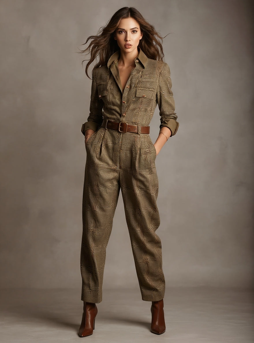 Agnieszka | Dopasowany Kombinezon z Efektem Modelującym