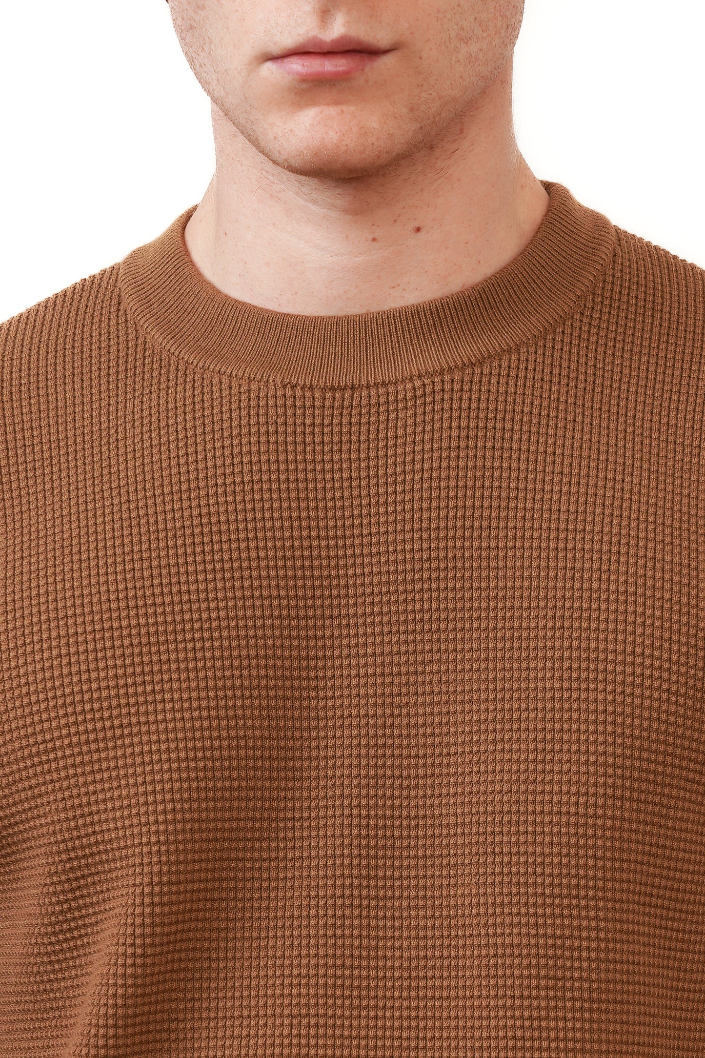 Wiktor | Sweter Premium o Teksturze Gofrowej