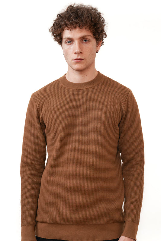 Wiktor | Sweter Premium o Teksturze Gofrowej