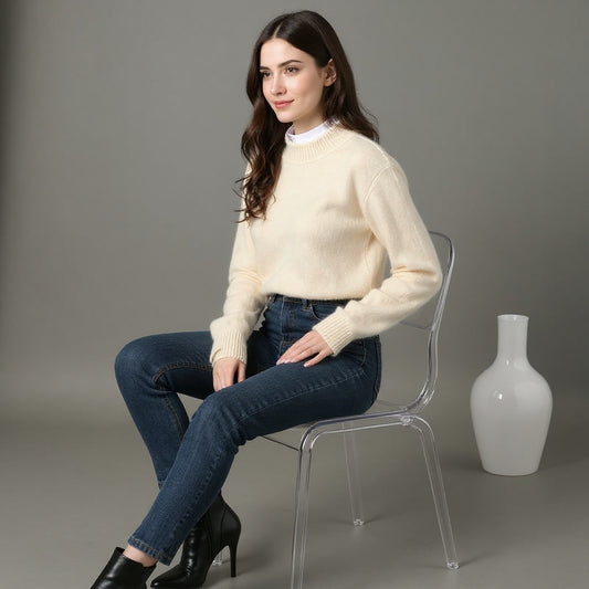 Amelia | Elegancki Sweter z Kaszmiru
