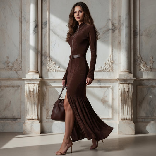 Marika | Sukienka Maxi w Stylu Vintage