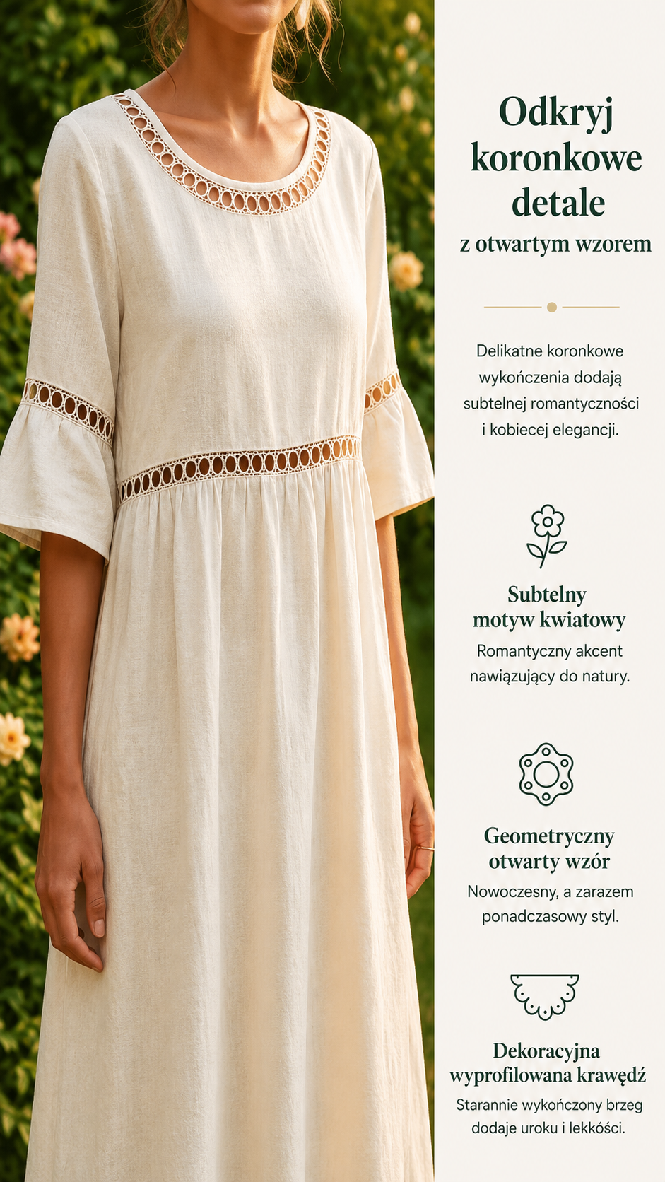 Amara | Koronkowy Profil Szyfonowej Elegancji
