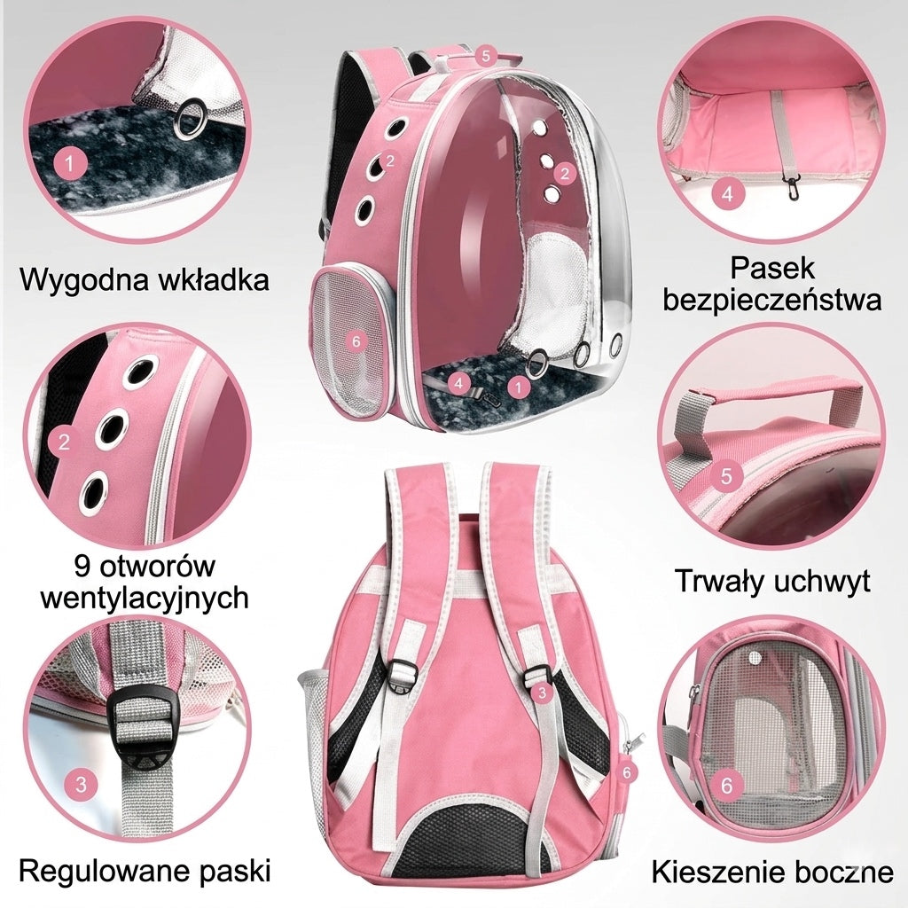Pet Backpack | Panoramiczna Kapsuła Przygód dla Twojego Pupila