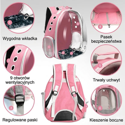 Pet Backpack | Panoramiczna Kapsuła Przygód dla Twojego Pupila